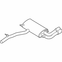 OEM BMW Rear Exhaust Flap Muffler - 18-30-7-646-096