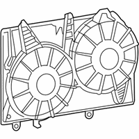 OEM 2003 Cadillac CTS Shroud, Engine Coolant Fan - 25708388
