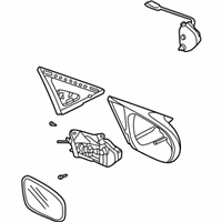 OEM 2004 Honda Civic Mirror Assembly, Passenger Side Door (Nighthawk Black Pearl) (R.C.) - 76200-S5P-A21ZA