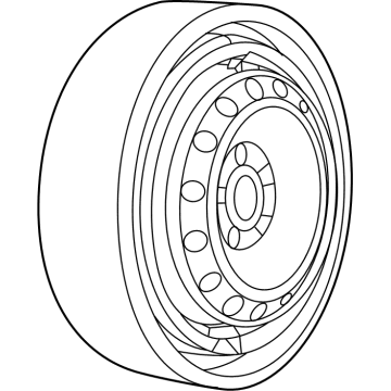 OEM 2017 Chrysler Pacifica Spare TIR-Collapsed - 4726720AC