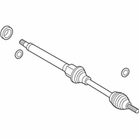 OEM 2011 Ford Fiesta Axle Assembly - D1BZ-3B436-A