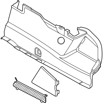 OEM BMW M850i xDrive Gran Coupe LEFT TRUNK TRIM - 51-47-7-467-801