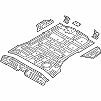 OEM Hyundai Santa Fe Sport Panel Assembly-Rear Floor Front Complete - 65510-4Z600