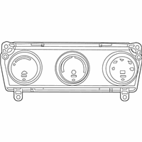 OEM 2009 Chrysler Town & Country Air Conditioner And Heater Control Switch - 55111933AB