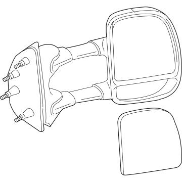 OEM 2016 Ford E-350 Super Duty Mirror Assembly - 9C2Z-17682-CA