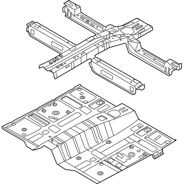 OEM Hyundai Tucson PANEL ASSY-FLOOR, CTR - 65100-CW000