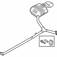 OEM 2018 Kia Optima Rear Muffler Assembly, Right - 28711D5600