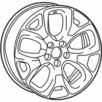 OEM 2019 Jeep Compass Aluminum Wheel - 5VC281STAA