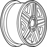 OEM 2007 Chevrolet Trailblazer Wheel, Alloy - 9596189