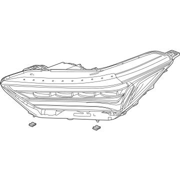 OEM Acura MDX Headlight Assembly Passenger Side - 33100-TYA-A01