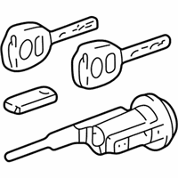 OEM Lexus LS430 Cylinder Set, Lock W - 89076-50010