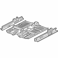 OEM 2000 Honda CR-V Floor, FR. - 65100-S10-A21ZZ