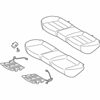 OEM Kia Forte5 Cushion Assembly-Rear Seat - 89100A7820KKE