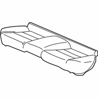 OEM 2010 Honda Insight Pad & Frame, RR. Seat Cushion - 82137-TM8-A01