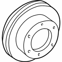 OEM 1997 GMC K1500 Suburban Front Brake Rotor - 12549136