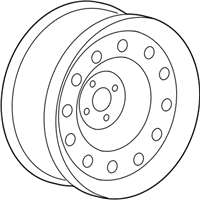 OEM 2007 Dodge Dakota Steel Wheel Rim - 52113234AA