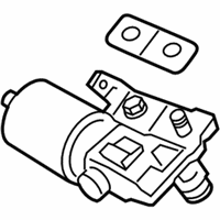 OEM 2011 Hyundai Sonata Windshield Wiper Motor Assembly - 98110-1U000