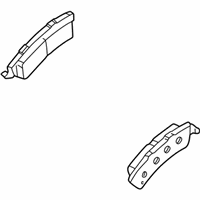 OEM Chevrolet Avalanche 1500 Pad Kit, Rear Disc Brake - 18048083