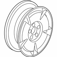 OEM 2007 Honda Civic Disk, Aluminum Wheel (15X6J) (Enkei) - 42700-SNC-A81