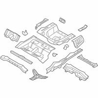 OEM 2013 Kia Optima Panel Complete-Rear Floor - 655002T021