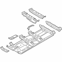 OEM 2020 BMW 740i xDrive FLOOR PANEL LEFT - 41-00-7-401-641