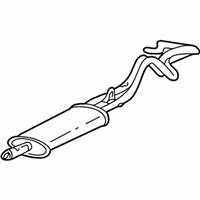 OEM 1997 GMC C2500 Exhaust Muffler Assembly (W/ Catalytic Converter, Exhaust &*Marked Print - 15734393