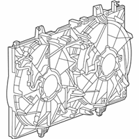 OEM 2017 Nissan Rogue Motor & Fan Assy-W/Shroud - 21481-4BC0A