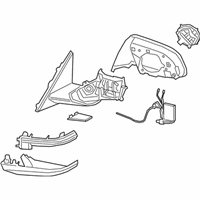OEM 2019 BMW Z4 HEATED OUTSIDE MIRROR, MEMOR - 51-16-8-737-443
