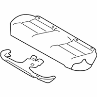 OEM 2020 Nissan Altima Cushion Assembly Rear Seat - 88300-6CC3A