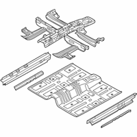 OEM 2019 Hyundai Sonata Panel Assembly-Floor, Center - 65100-C2000