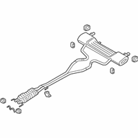 OEM 2020 Lincoln Continental Muffler & Pipe - GD9Z-5230-C