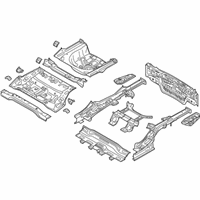 OEM 2019 Kia Optima Panel Complete-Rear - 65500D5000