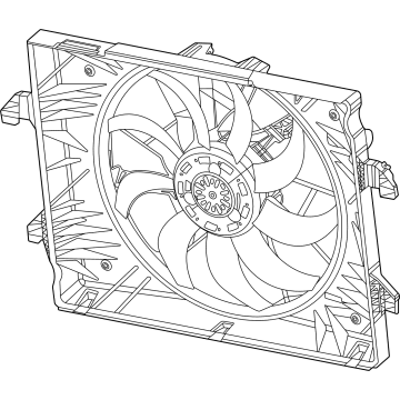 OEM Jeep Fan Assembly-Radiator Cooling - 68268606AE