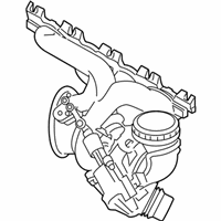 OEM BMW X1 Exchange.Turbocharger W.Exhaust Manifold - 11-65-8-626-637