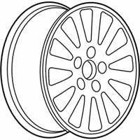 OEM 2015 Buick Regal Wheel, Alloy - 9598631