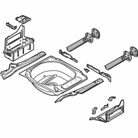 OEM 2008 BMW 535xi Trunk Floor - 41-11-7-129-449