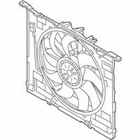 OEM 2019 BMW X3 Radiator Cooling Fan Motor Assembly - 17-42-8-487-638