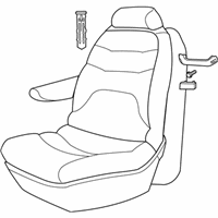 OEM 2006 Dodge Caravan Front Seat Cushion - 1AM911D5AB