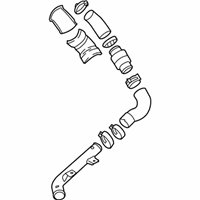 OEM 2016 Hyundai Veloster Pipe & Hose Assembly-Turbo Changer WATERFEED - 28250-2B710