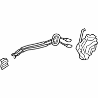 OEM 2017 Kia Cadenza Rear Door Latch Assembly, Right - 81420F6000