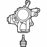 OEM Jeep Grand Cherokee Knuckle And Ball Joint Left - 4877103AD