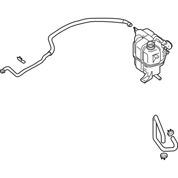 OEM 2021 Nissan Frontier TANK ASSY-RADIATOR RESERVOIR - 21710-9BT2A