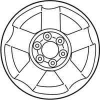 OEM 2011 Nissan Titan Aluminum Wheel (18X8 6SPOKE) - 40300-ZR01A