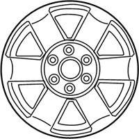 OEM 2004 Nissan Pathfinder Armada Aluminum Wheel (6 Spoke) - 40300-7S501