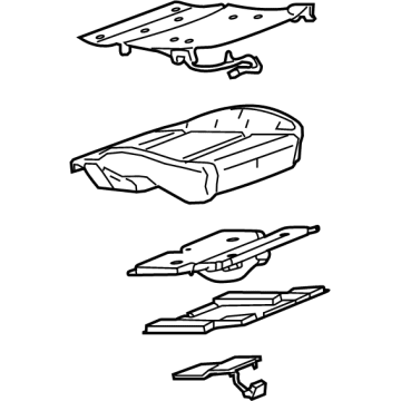 OEM 2022 Chevrolet Bolt EUV Seat Cushion Pad - 42791268