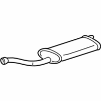 OEM 1997 GMC C2500 Muffler Asm-Exhaust (W/ Exhaust Pipe & Tail Pipe)*Marked Print - 15739181
