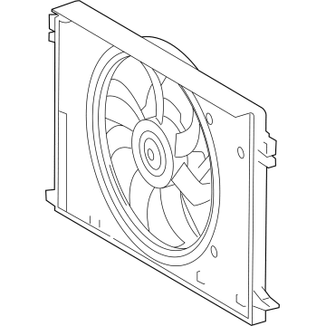 OEM 2021 Toyota RAV4 Fan Module - 16360-25030