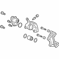 OEM 2017 Acura RLX Caliper Sub-Assembly, Left Rear - 43019-TY2-A05