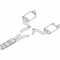 OEM 2022 Ford Mustang Muffler Assembly - JR3Z-5230-T