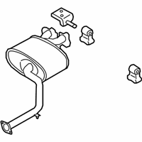 OEM Kia Stinger Rear Muffler Assembly, Right - 28711J5010